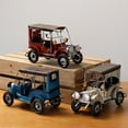 thumbnail image 2 of Cheers Vintage Iron Art Old Car Model Craft Desktop Ornament Kids Toy Collection Gift, 2 of 8