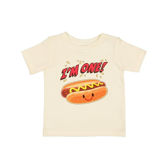 Inktastic Im One Hot Dog First Birthday Boys or Girls Baby T-Shirt