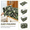 thumbnail image 4 of Fish and Lotus Flowers on Black Large Storage Bins with Linen Collapsible Lid Storage Box 16.7 x 12.6 x 11.8in, 4 of 7