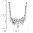 thumbnail image 5 of Sterling Silver Rhodium-Plated Cz 18In Necklace (18 X 1.29) Made In China qg4295-18, 5 of 6
