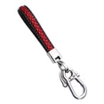 thumbnail image 5 of SmartBy Modern Braided Microfiber Faux Leather Lanyard Car Keychain Black Buckle DIY Car Key Ring Fashion Accessories, 5 of 7