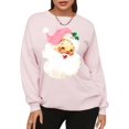 thumbnail image 1 of Sudadera Heloto para mujer, diseño de árbol de Navidad, color rosa, 1 of 9
