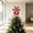 Red,A, variant on SHJHENG Christmas Peppermint Lollipop Tree Topper Glitter Swirl Candy Ornament With Metal Spring Base Xmas Tree And Table Holiday Decor