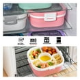 thumbnail image 2 of NBW Salad Container to Go, 41-oz Bento Lunch Box with Salad Dressing Container, Built-in Utensil, Leak-Proof, Pink, 2 of 6