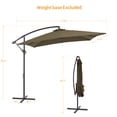 thumbnail image 3 of ACEGOSES 8.2×8.2FT Backyard Offset Hanging Umbrella , Square Canopy, Steel Pole and Ribs for Outdoors, Beaches and Lawns, Taupe, 3 of 7