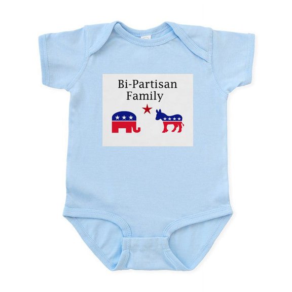 CafePress - Bi Partisan Infant Bodysuit - Baby Light Bodysuit, Size Newborn - 24 Months