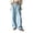 Light Blue*, variant on RUTAYY Women's Wide Leg Pants Elastic Waist Drawstring Solid Color Side Pockets Relaxed Fit Casual Trousers Pink