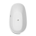 thumbnail image 5 of Juno 71" Freestanding Bathtub in White with Floor Mounted Faucet, Drain and Overflow Trim in Brushed, 5 of 7