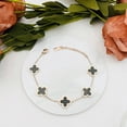 thumbnail image 5 of 3 Pcs Titane en Acier Plaqué Or Ensemble de Bijoux, Trèfle à Quatre Feuilles Chanceux, Collier,, 5 of 5