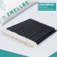 thumbnail image 1 of Zwellbe, buena calidad, desechable, 1000/50 Uds., pinceles de maquillaje de pestañas de cristal, cepillo de cejas, varitas de máscara, herramienta de extensión de pestañas Tan Jianjun unisex, 1 of 2