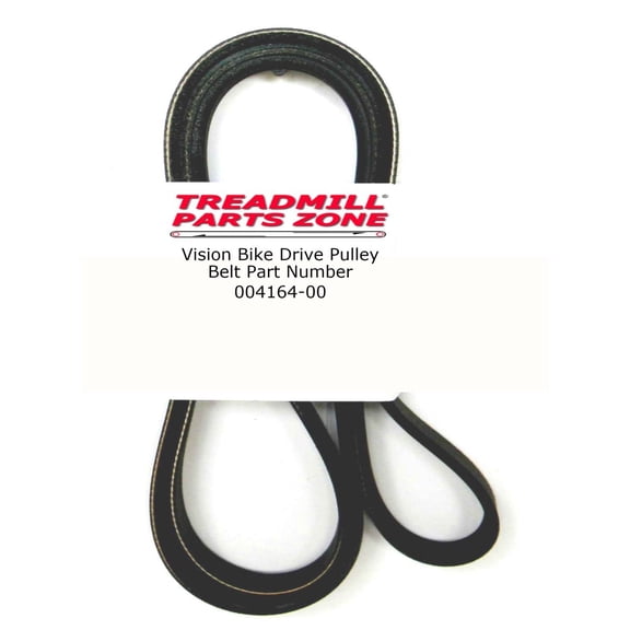 Treadmillpartszone Replacement Vision Bike Model E3600HRT CB58 Drive Pulley Belt Part Number 004164-00