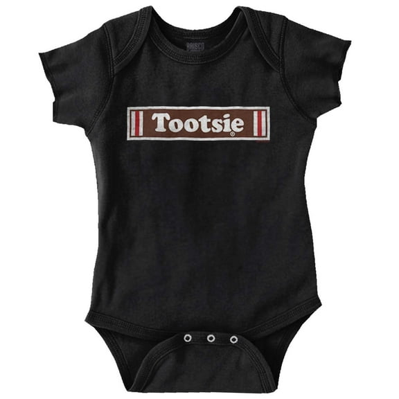 Vintage Logo Retro Tootsie Roll Candy Romper Boys or Girls Infant Baby Brisco Brands NB