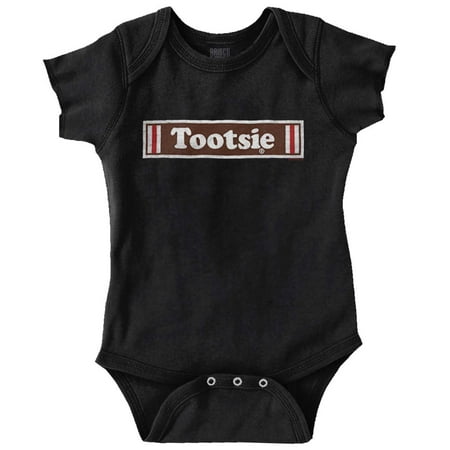 

Vintage Logo Retro Tootsie Roll Candy Romper Boys or Girls Infant Baby Brisco Brands 18M