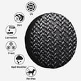 thumbnail image 4 of Steel Plate Metal Stanless Pattern Polyester Universal Spare Wheel Tire Cover Custom Tire-Covers for Trailer RV SUV Truck Camper, 4 of 5
