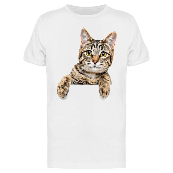 Portrait Of A Cute Young Cat T-Shirt Men -Image by Shutterstock, Male x-Large