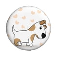 thumbnail image 2 of ZNDUO Cartoon Dog Heart Pattern Spare Tire Cover, Universal Fit for Jeep Trailer RV SUV Camper Vehicle Waterproof Dust Tire Cover 16 inch, 2 of 8