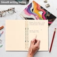 thumbnail image 4 of FORMRS 1-Subject Spiral Notebook 8" x 5" College Ruled 60 Refillable Sheet A5 Hard Cover, 2 Pack, Colorful Black, 4 of 7