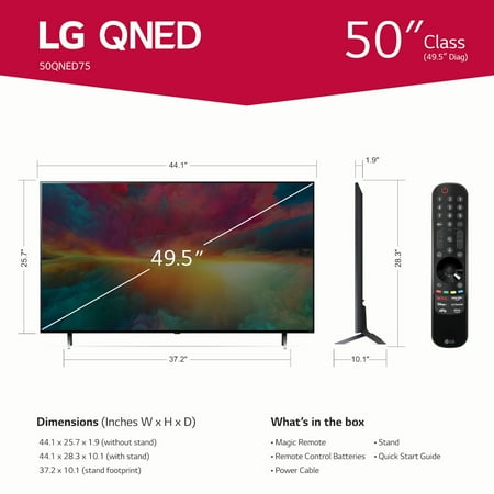 LG - 50” Class 75 Series QNED 4K UHD Smart webOS TV