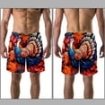 thumbnail image 3 of luoweisi Men's Beach Shorts Quick Dry Swim Trunks with Mesh Lining Thanksgiving Turkey M, 3 of 5