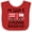 Red and White, variant on Inktastic Volunteer Firefighter Daddy Boys or Girls Baby Bib
