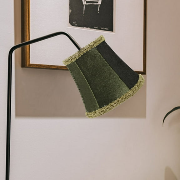 FELTECHELECTR  Fabric Lampshade Lampshades Vintage Table Office Dark Green