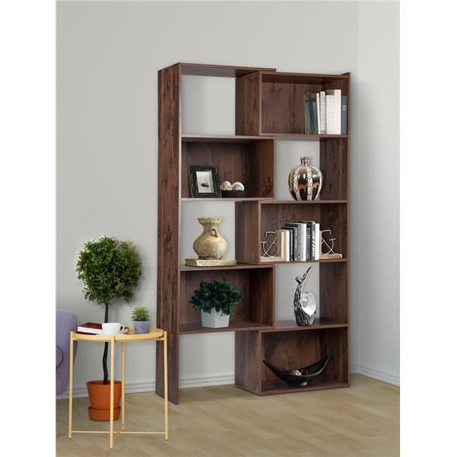 Solid Pine Wood Bookcase, 30 Inch High Bookcase With Doors And Windows