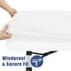 thumbnail image 3 of Mantel Moosfor Spandex, paquete de 2 unidades, para mesa rectangular de 6 pies, color blanco, 3 of 9