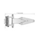 thumbnail image 2 of ADDHAT 2Ud Bisagra Ajustable De Aleación Zinc Para Puerta Refrigerador Alta Temperatura, 2 of 7