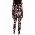 thumbnail image 2 of N Natori womens  2pc Fleur Dragon Cozy Knit Pajama Set, s, Black, 2 of 3