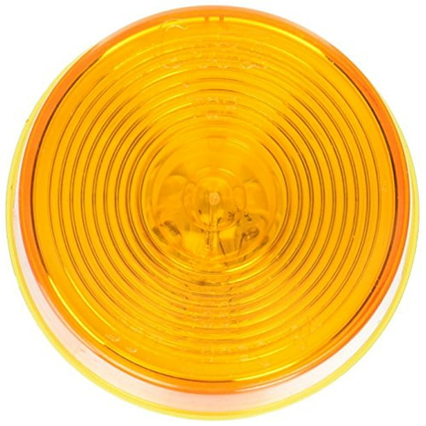 Grote 458135 Yellow 2 1/2" Round Clearance Marker Light (Optic Lens