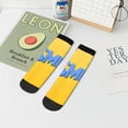 thumbnail image 6 of Lsque Sml Jeffy Printed Crew Socks, Moisture-Wicking Socks, Athletic Socks for Men Breathable Cushion Socks Casual Sport Socks for Running Traveling, 6 of 6