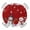 Red, variant on Paris Tower Round Tablecloth for 36-44 Inch Tables,Fitted Table Cover with Elastic Edge,Vintage Architectural Hand-Painted Aesthetic Waterproof Outdoor Table Cloth Protector for Patio Garden Dinner
