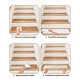 thumbnail image 5 of Rustic Vintage Stair Treads for Wooden Steps Indoor Runner Rug Carpet, Farmhouse Countryside Linen Texture 10 Pieces Peel and Stick Staircase Step Treads Covers Washable Throw Door Mats, 30"x8", 5 of 6