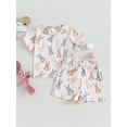 thumbnail image 3 of Bagilaanoe 2pcs Toddler Easter Outfits Baby Boy Shorts Set Short Sleeve Print T Shirt Tops + Shorts 6M 12M 18M 24M 3T Kids Casual Summer Clothes, 3 of 10