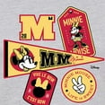 thumbnail image 3 of Disney - Minnie Mouse - Collegiate Patches; Life is Sweet - Juniors Fitted Graphic T-Shirt, 3 of 5