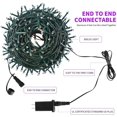 thumbnail image 2 of IBAOLEA 105FT 300LED Christmas String Lights Outdoor Indoor, Christmas Lights Xmas Tree Lights for Christmas Decorations Holiday Party, 8 Modes Purple Purple, 2 of 6