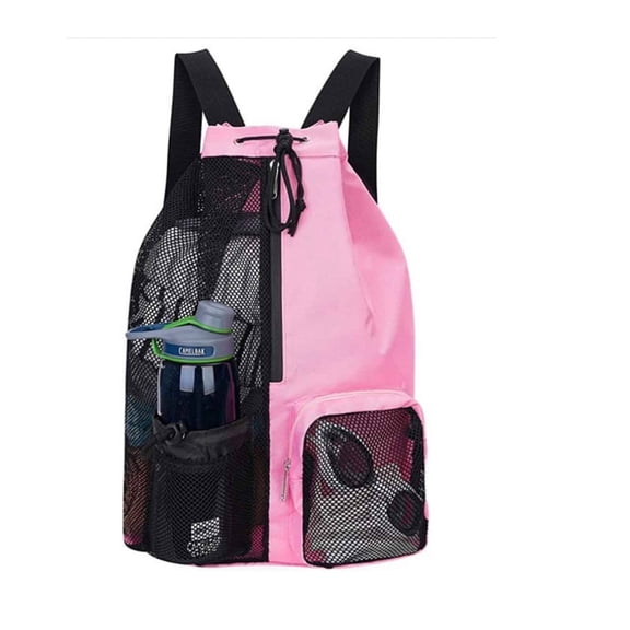 AOMRCOL Stylish Mesh Swim Backpack for Beach,Adjustable College Backpack for Gear