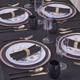 thumbnail image 2 of RCZ Décor ELEGANT ROSE GOLD RIMMED WEDDING CHARGER PLATES | 12 PC - 13”, 2 of 5