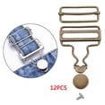 thumbnail image 3 of GUOOL 12x Metal Slider Fasteners Clip Brace Buckles Suspenders Buckles 4cm, 3 of 9