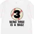 thumbnail image 4 of Inktastic 3rd Birthday Baseball 3 year Old Boy Boys or Girls Long Sleeve Toddler T-Shirt, 4 of 5