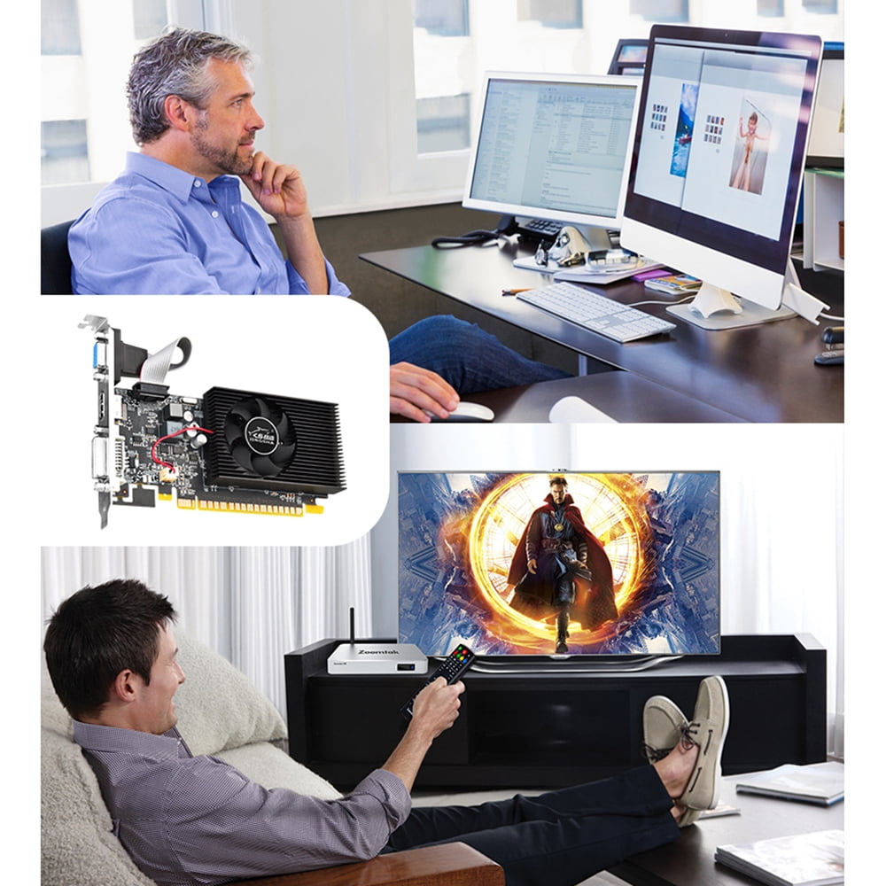 Graphics Cards GT740 4G GDDR3 128bit HDMI+DP+DVI For Desktop