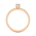 thumbnail image 4 of 3/4 Carat TW Round Natural Diamond Engagement Rings in 10k Rose Gold, 4 of 5