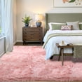 thumbnail image 2 of Jingle bears Fuzzy Area Rug Pink Rug 5x8 Fluffy Furry Faux Fur Rug for Living Room Bedroom Washable Rug Rectangle, 2 of 8