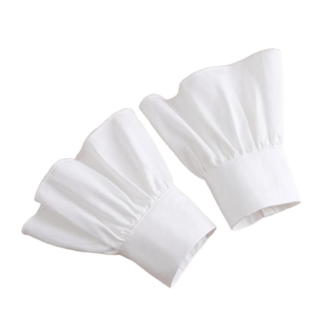 Puños con volantes transpirables para vestidos, blusas, suéteres o chaquetas para mujer Estilo B