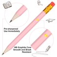 thumbnail image 3 of 50 Pieces Half Pencils Baby Shower Pencils Half Pencil with Eraser Sharpened Pencils Golf Pencil 4 Inch Short Pencils 2 HB Pencils for Baby Shower Golf School Office, 2 Styles (Pink, Baby Style), 3 of 7
