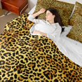 thumbnail image 4 of Manfei Brown Cheetah Print Bedding Comforter Set, Wild Animal Theme Full Bedding Set, Ombre Leopard Print Fitted Sheet Flat Sheet, Ultra Soft Home Decor Reversible 7 Pieces, 4 of 8