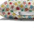 thumbnail image 4 of Colorful Pet Bed, Illustration Large and Little Various Stars Motif on Plain Background, Chew Resistant Pad for Dogs and Cats Cushion with Removable Cover, 24" x 39", Multicolor, by Ambesonne, 4 of 4