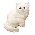 thumbnail image 2 of Gatos de peluche realistas para niños, juguetes de dibujos animados, pequeños animales de peluche, figuras de gatitos, juguete para regalo de Pascua, Blanco CUTICAT Gato de peluche, 2 of 8