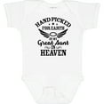 thumbnail image 3 of Inktastic Handpicked for Earth by My Great Aunt in Heaven Boys or Girls Baby Bodysuit, 3 of 5