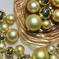 thumbnail image 2 of 50ct Vegas Gold Shatterproof 2-Finish Christmas Ball Ornaments 4" (100mm), 2 of 2